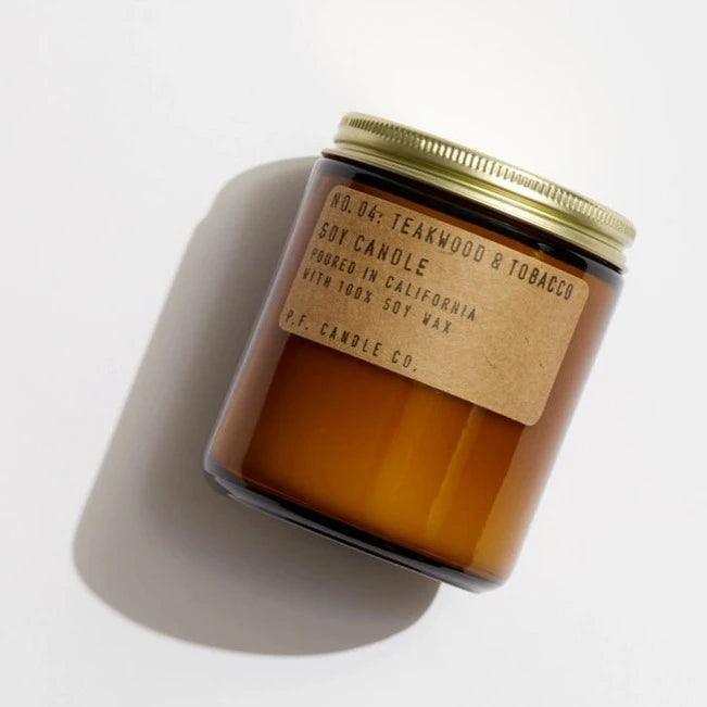 Teakwood & Tobacco Soy Candle - Giften Market