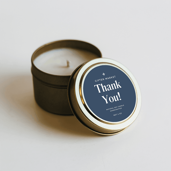 Thank You! Gold Travel Candle - Giften Market