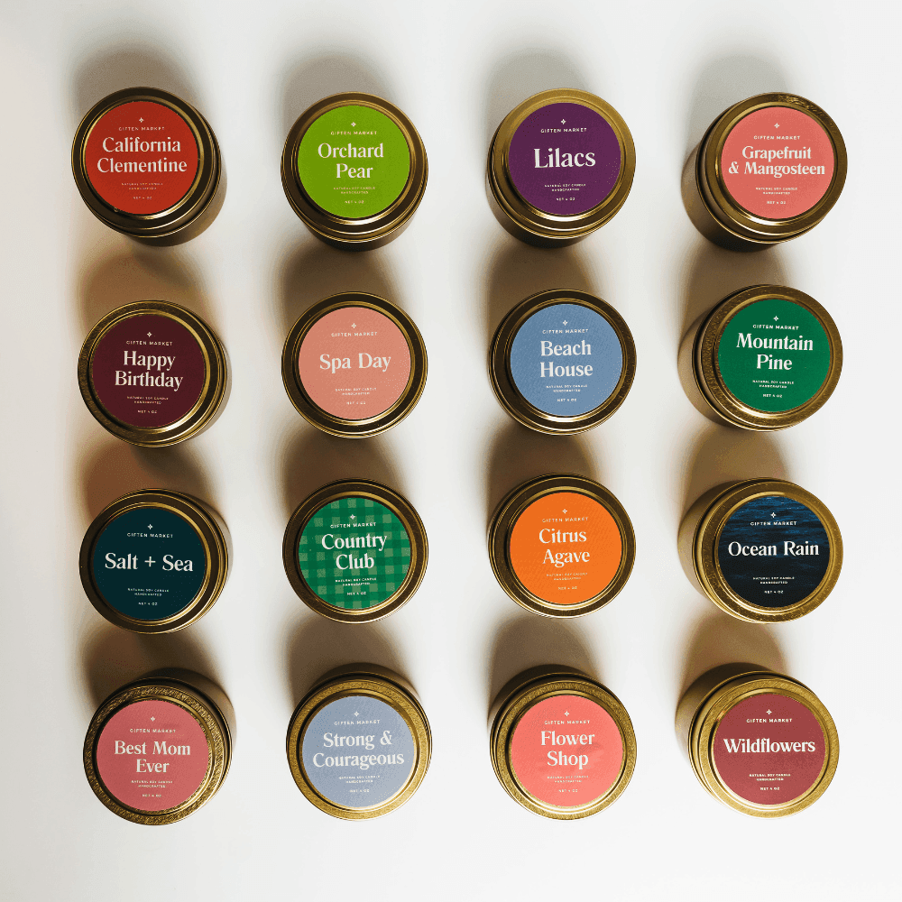 Thank You! Gold Travel Candle - Giften Market