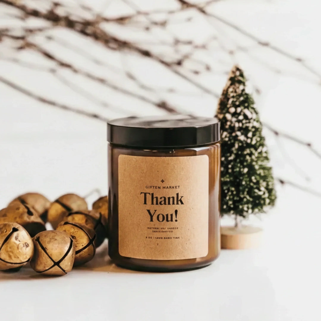 Thank You! Soy Candle - Amber Jar
