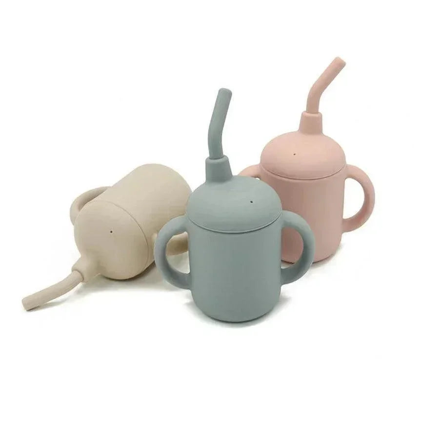 Toddler Silicone Sippy Cup with Straw - Giften Market