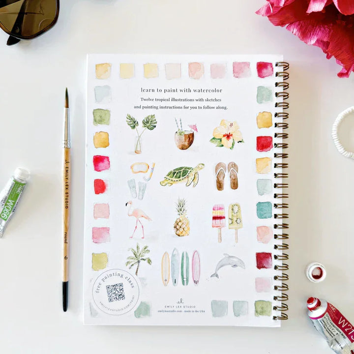 Tropical Watercolor Workbook - Giften Market