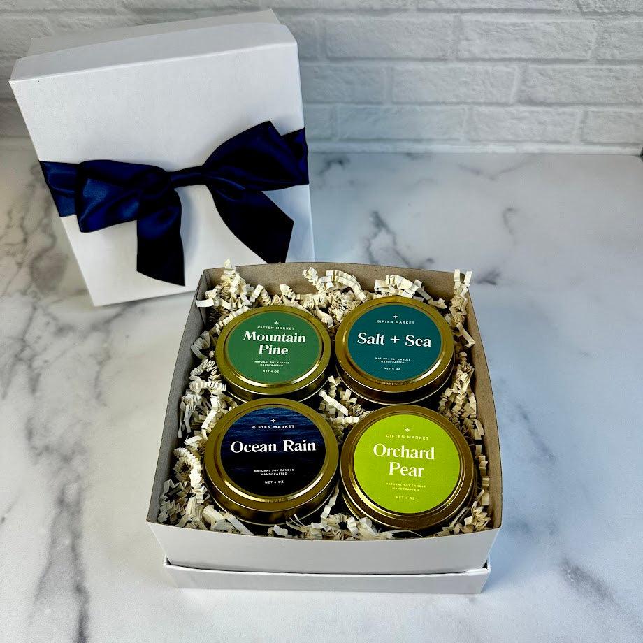 Gold Tin Travel Candle Gift Set