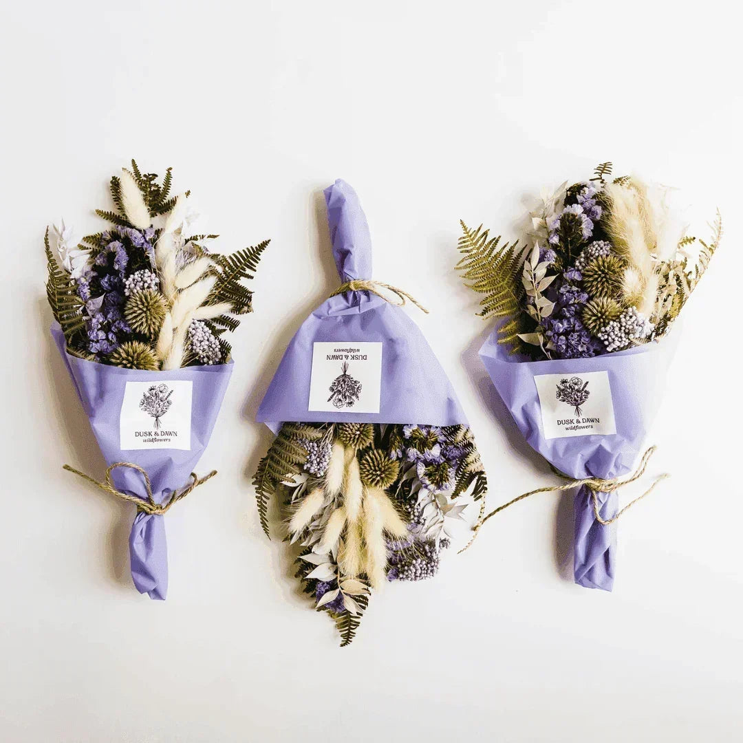 Violet Dried Flower Mini Bouquet - Giften Market