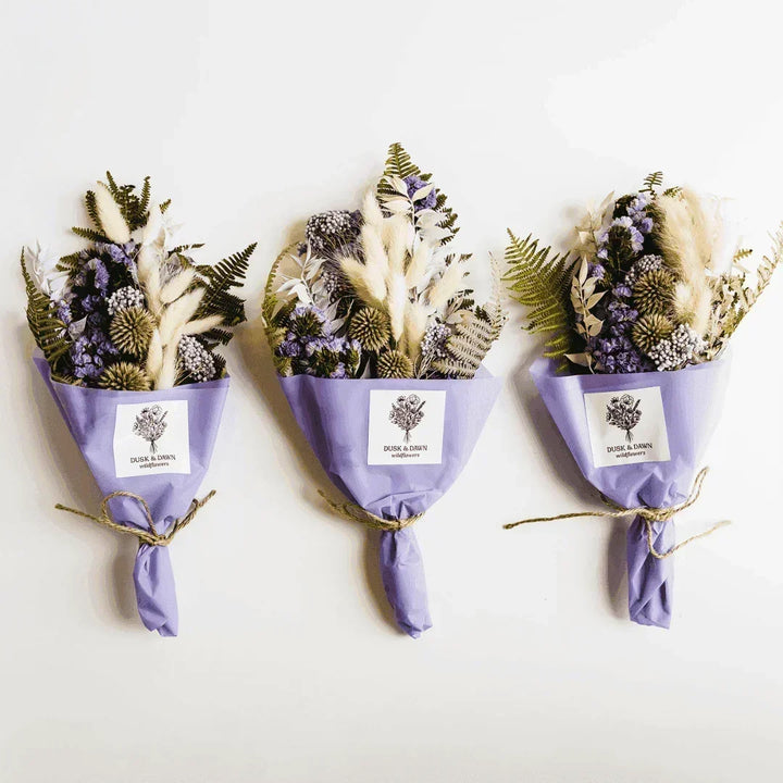 Violet Dried Flower Mini Bouquet - Giften Market