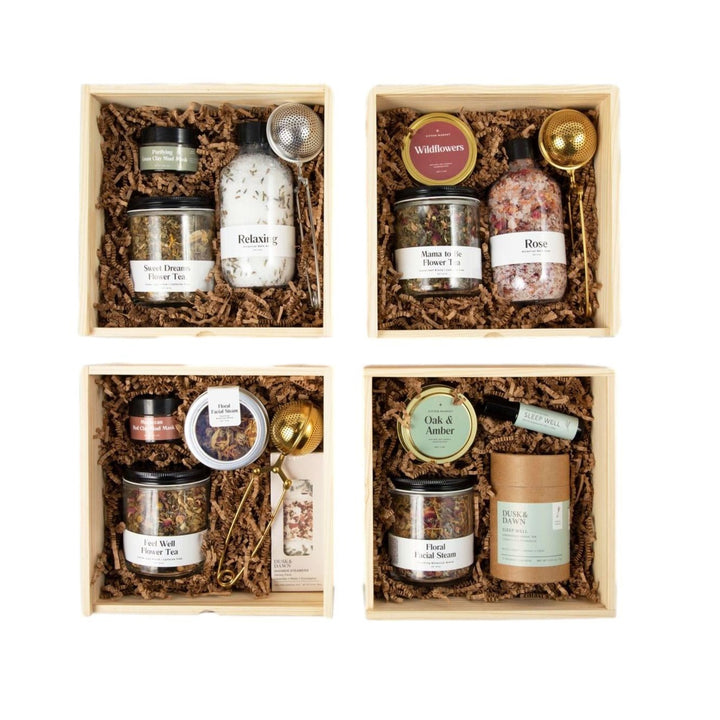 Botanical Beauty Wooden Gift Crate