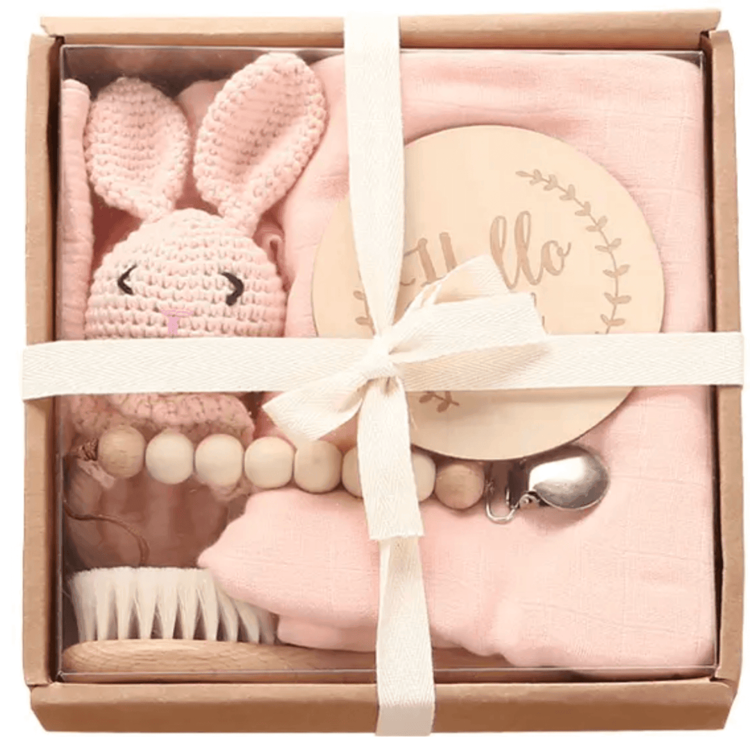 trending baby gifts Welcome Baby Gift Set – Blush Pink | Newborn Gift Box