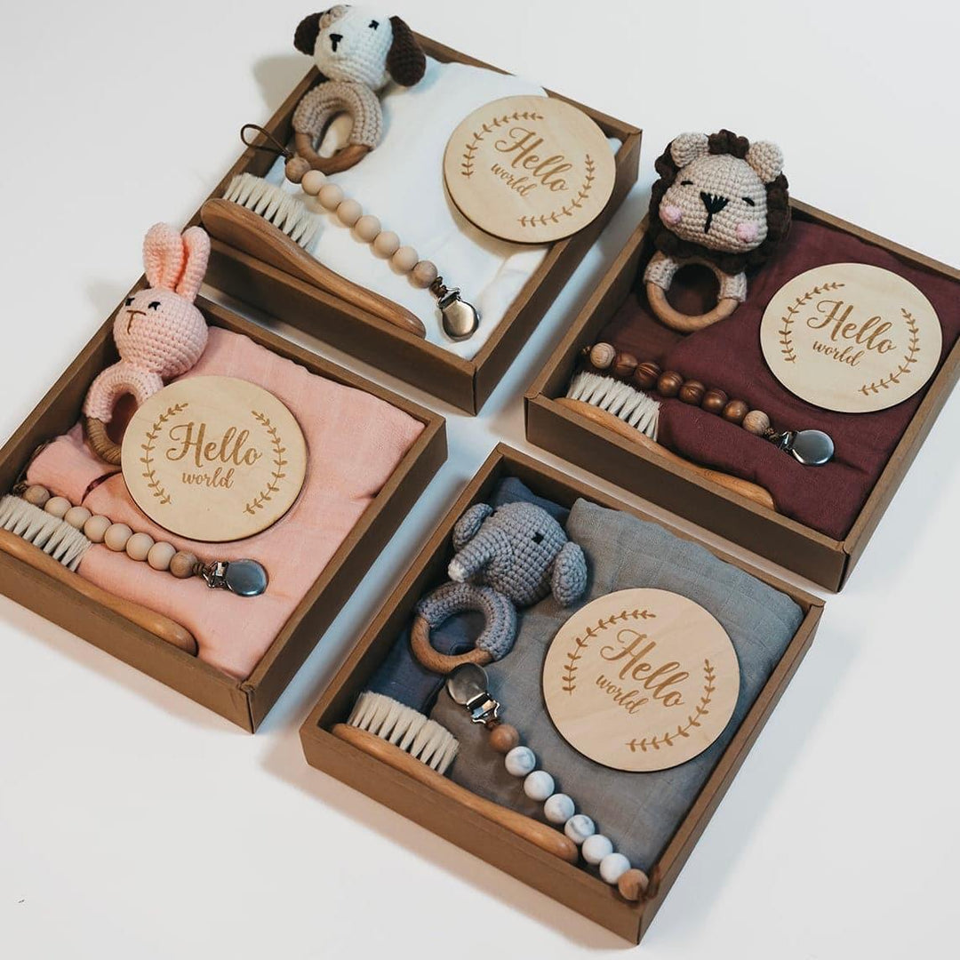 Welcome Baby Gift Set - Maroon - Giften Market