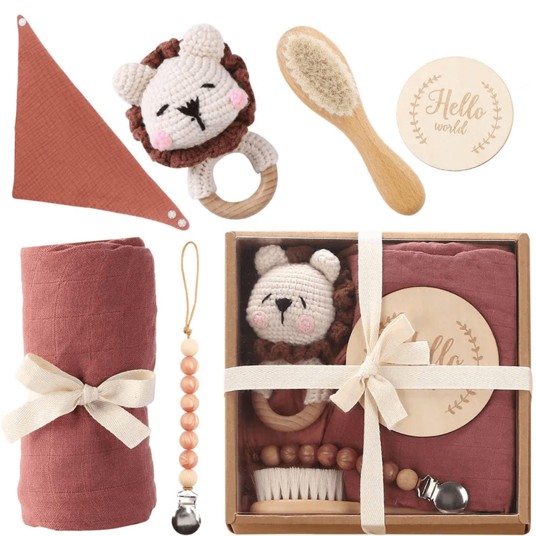 Welcome Baby Gift Set - Maroon