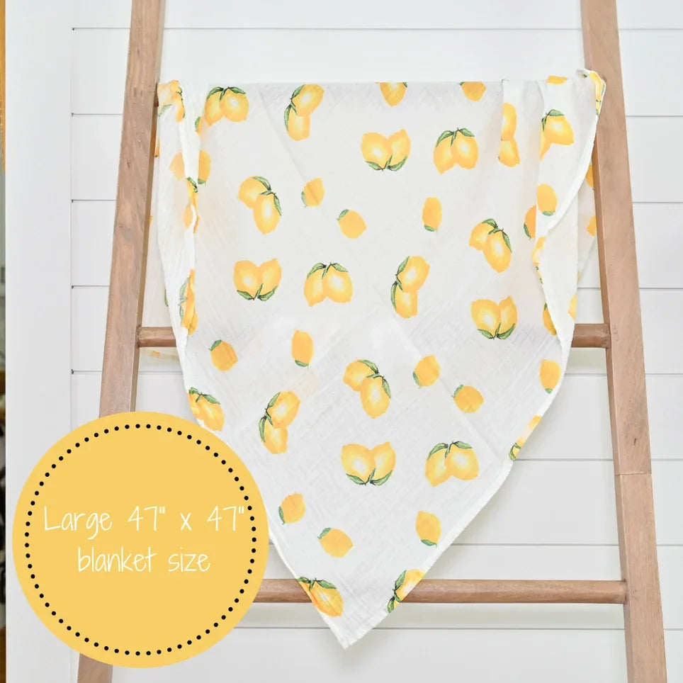 When Life Hands You Lemons Baby Muslin Swaddle Blanket - Giften Market