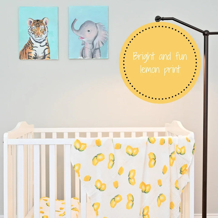 When Life Hands You Lemons Baby Muslin Swaddle Blanket - Giften Market