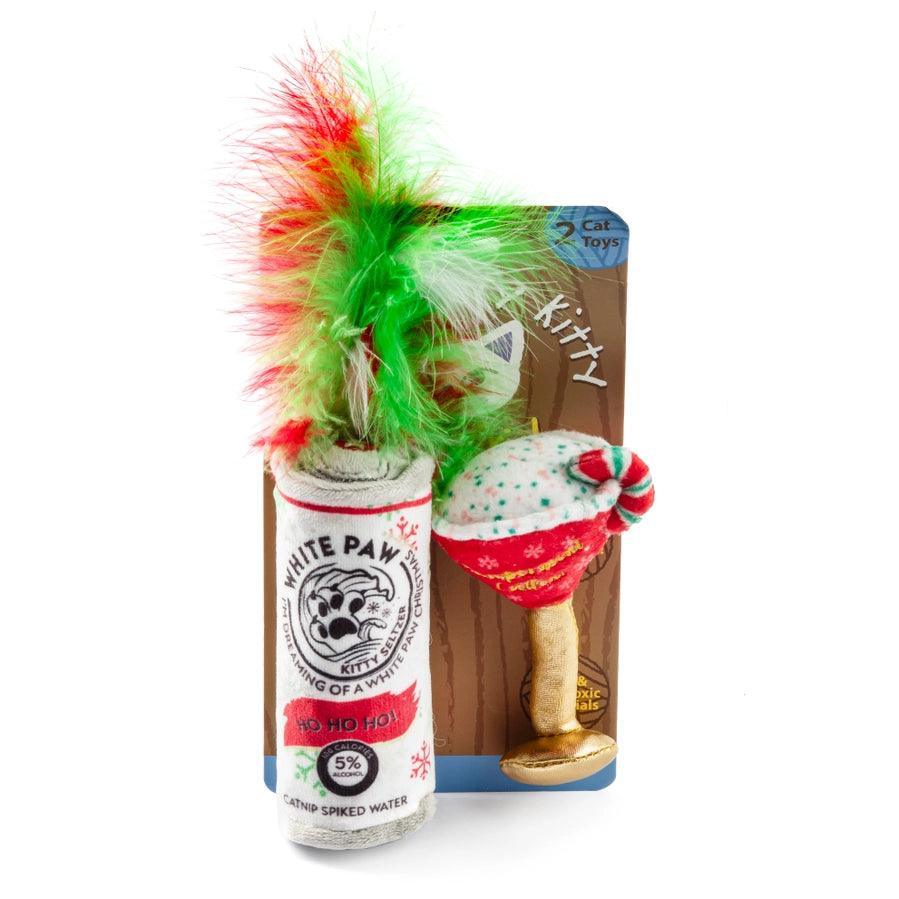 White Paw Kitty Seltzer & Pawpermint Organic Catnip Toys - Giften Market