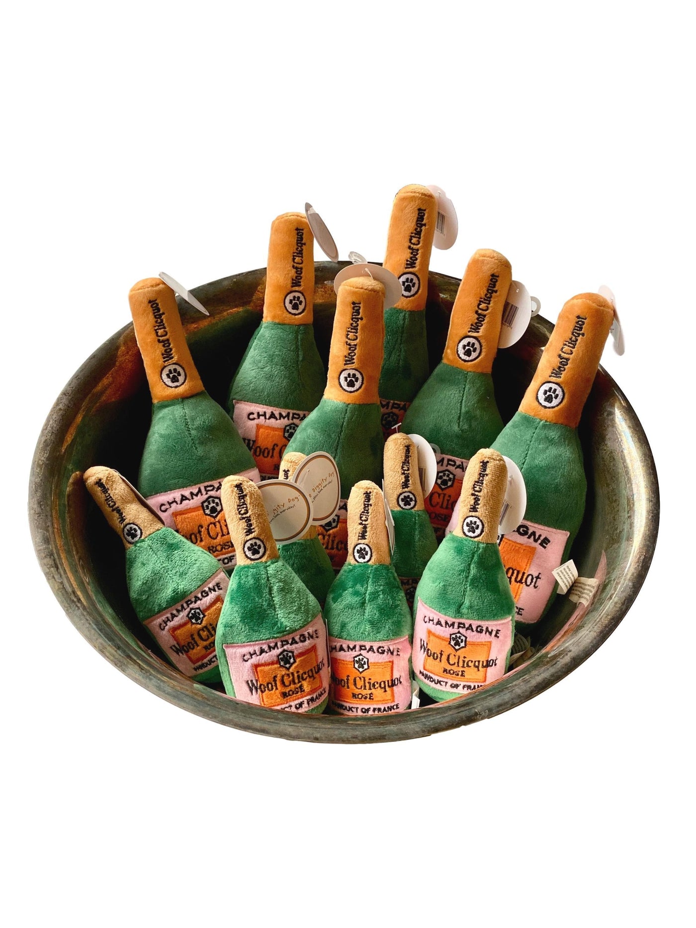 Woof Clicquot Rosé Champagne Bottle Dog Toy - Giften Market