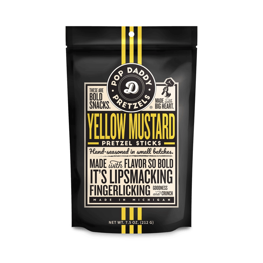 Yellow Mustard Seasoned Pretzels - Giften Market