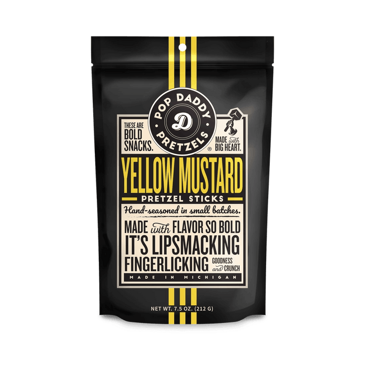 Yellow Mustard Seasoned Pretzels - Giften Market
