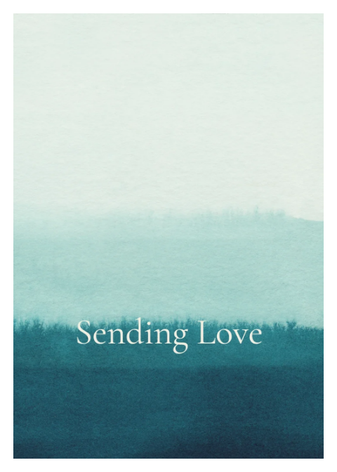 Sending Love - Watercolor Stripe