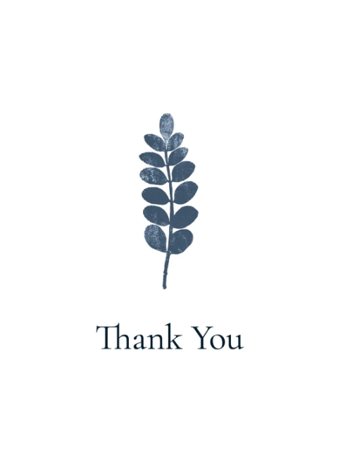 Thank You - Eucalyptus Stamp