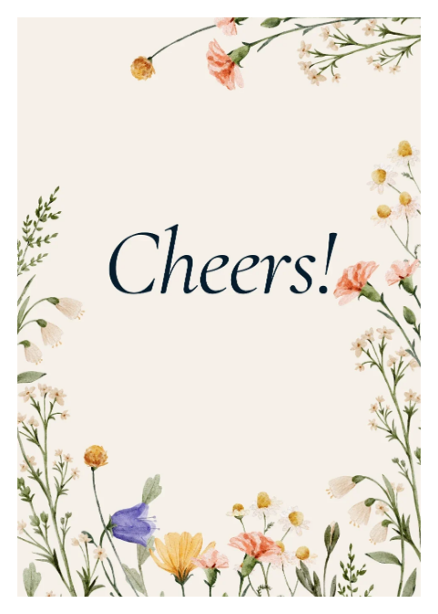 Cheers - Floral