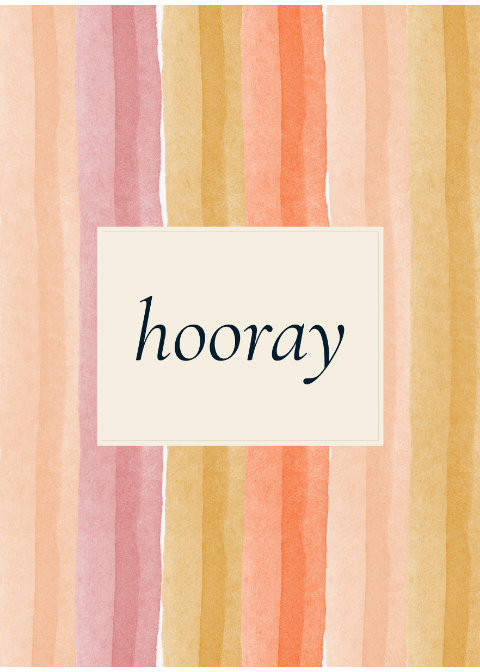 Hooray - Rainbow Stripe