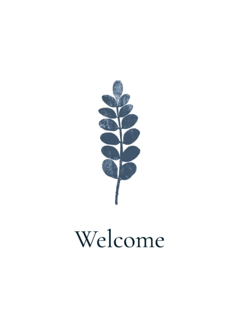 Welcome - Eucalyptus Stamp