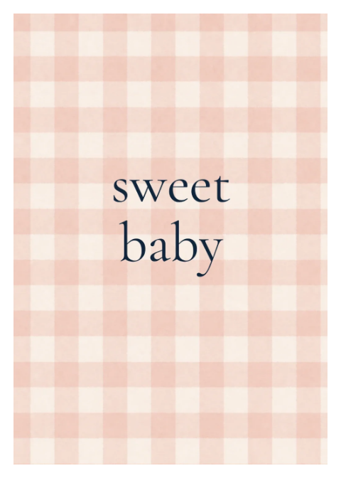Sweet Baby - Blush Gingham