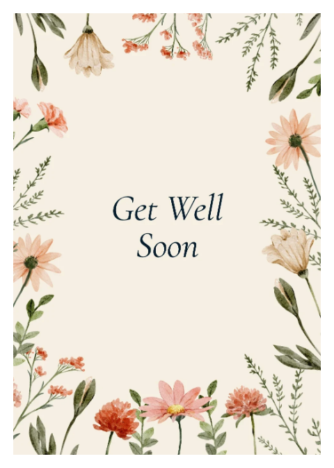 Get Well Soon - Floral