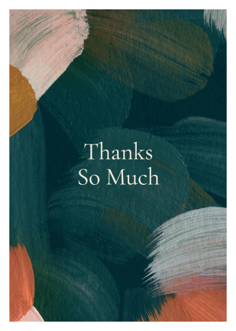 Thanks So Much - Teal