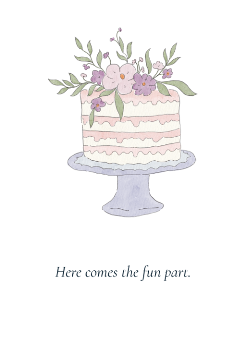 Birthday - Cake Illustration