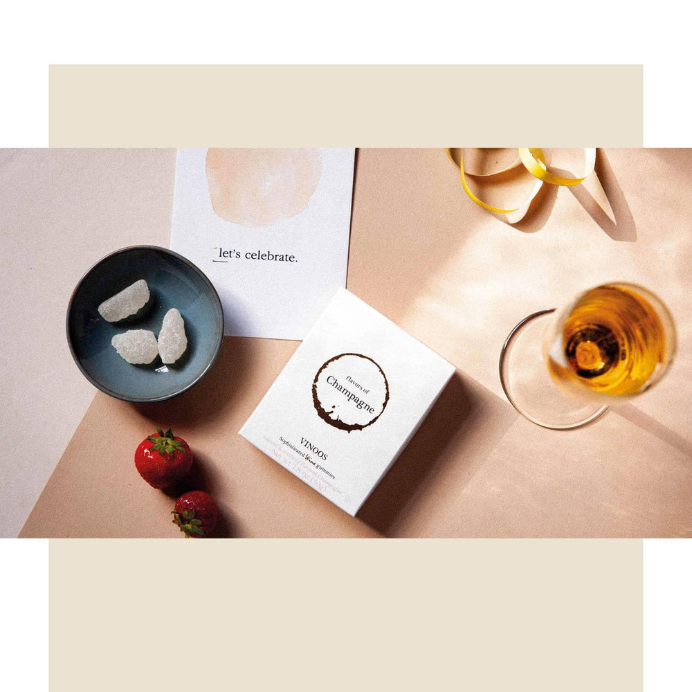 Vinoos Sophisticated Wine Gummies - Champagne - Giften Market 