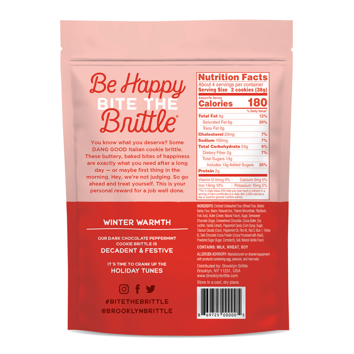 Dark Chocolate Peppermint Holiday Cookie Brittle - Giften Market