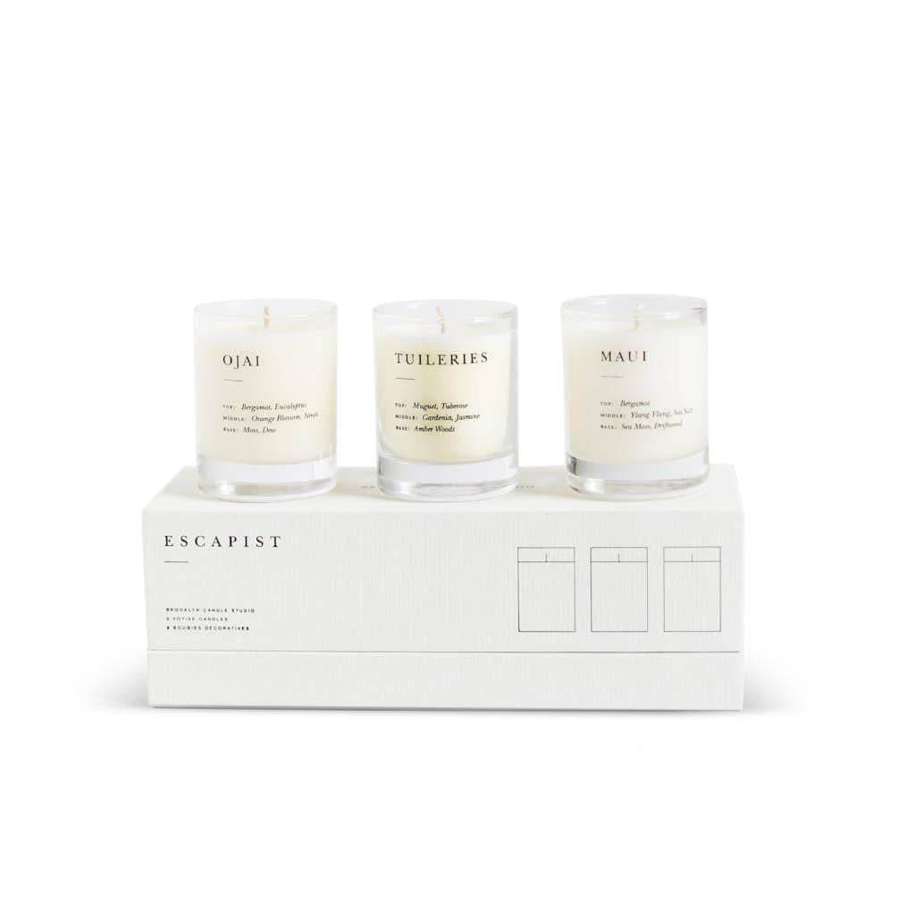 Brooklyn Candle Studio Escapist Votive Set - Fresh + Floral