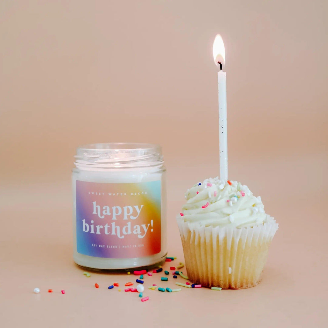 Happy Birthday Soy Candle - 9oz - Giften Market