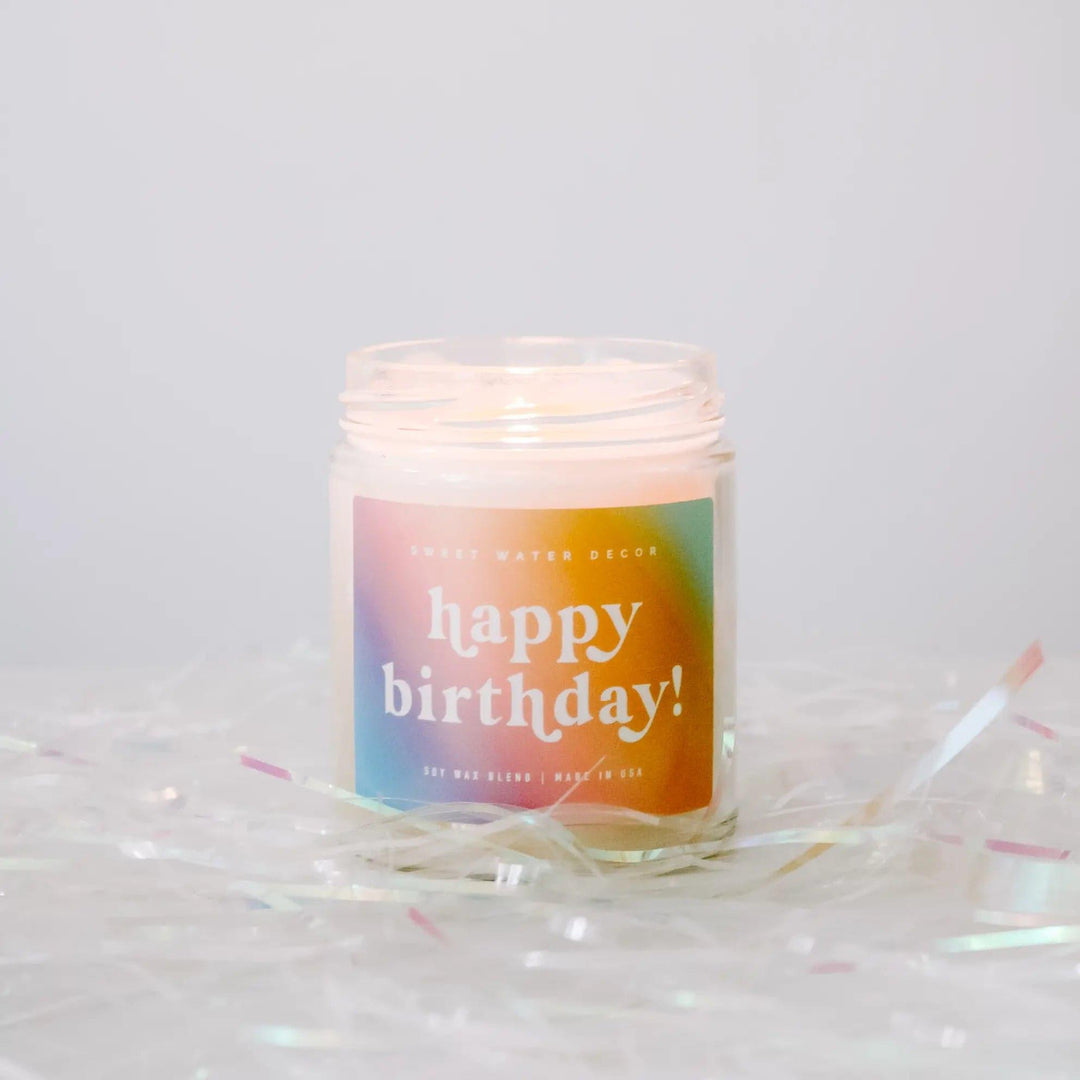 Happy Birthday Soy Candle - 9oz - Giften Market