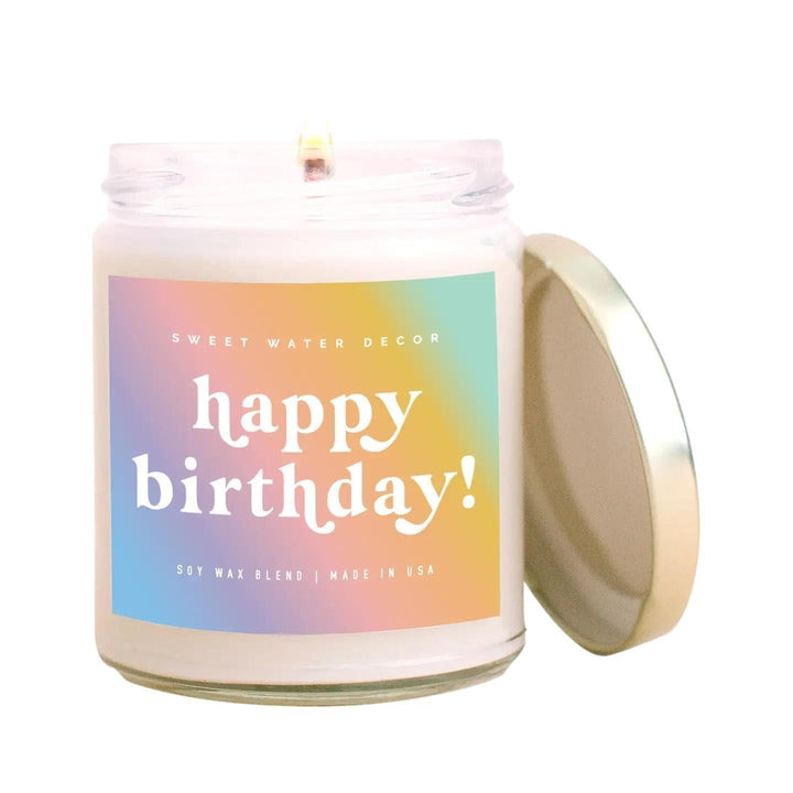 Happy Birthday Soy Candle - 9oz - Giften Market