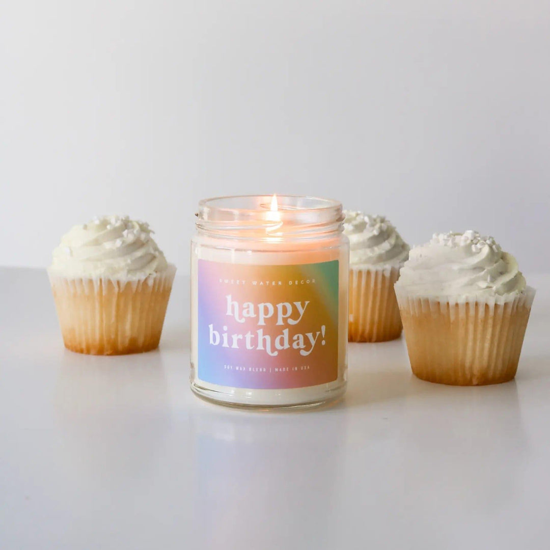 Happy Birthday Soy Candle - 9oz - Giften Market